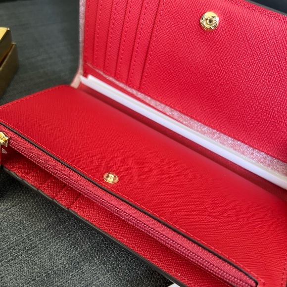 NWT MICHAEL KORS JET SET CHARM LARGE TOP ZIP CONTINENTAL WALLET CASE - Picture 4 of 6